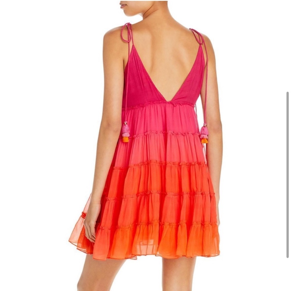 NWT Rococo Sand Skye Short Orange Pink Size P mini dress. - Picture 2 of 5